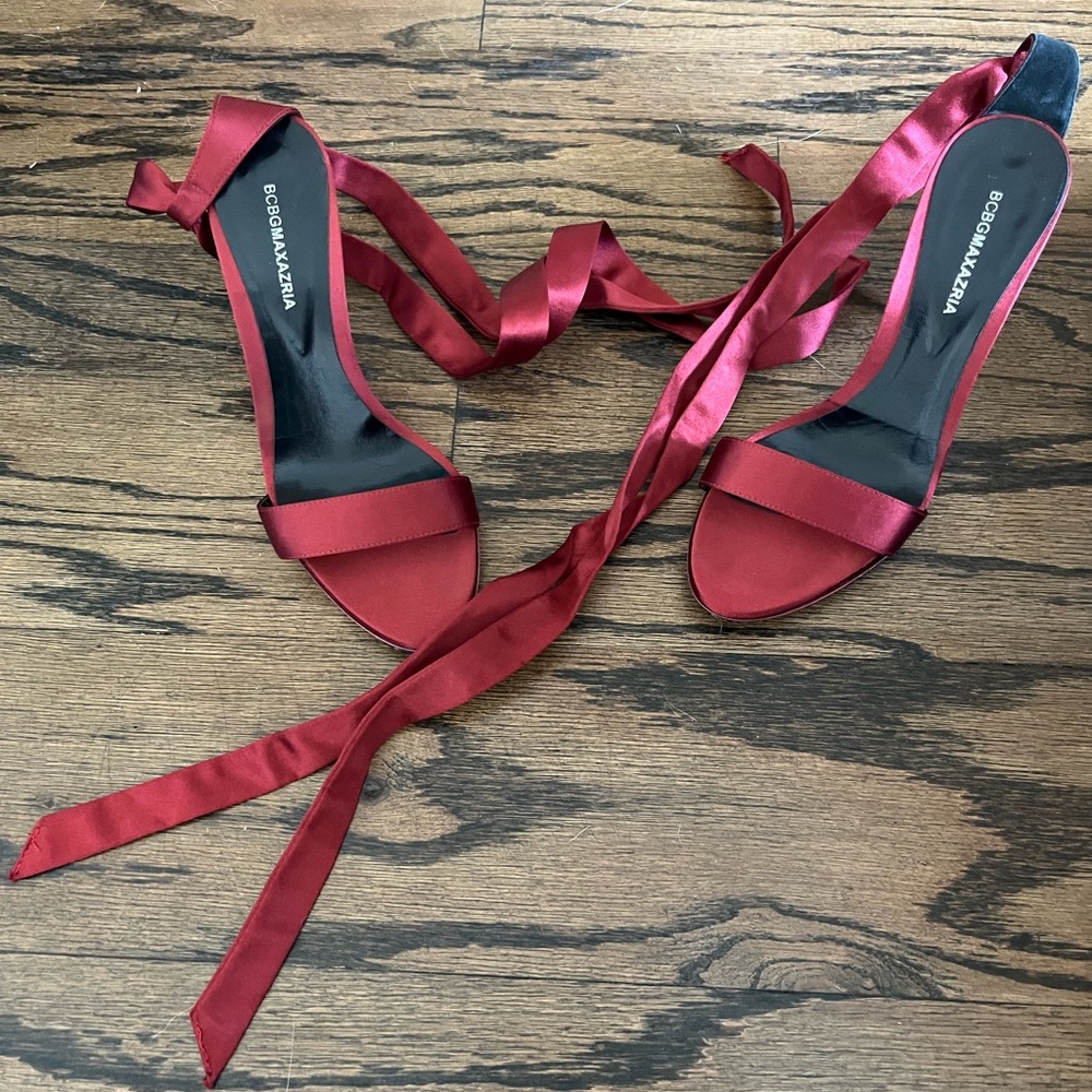 BCBG Lace Up Heels